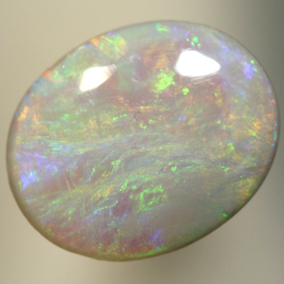 SOLID SEMI BLACK OPAL Green and burning orange, bright crispy fire